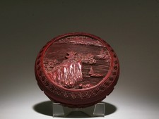 A Cinnabar Container with Lid picture
