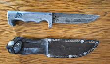 Vintage WW2 Era Aluminum Handle Fixed Blade Knife. Philippines? picture