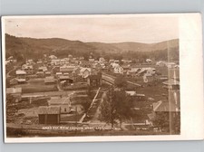 c1908 Bird's Eye View West Gays Mills Wisconsin WI RPPC Real Photo Postcard picture