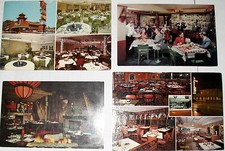 4 Vintage CHICAGO, IL RESTAURANT Cards-PENNY'S/CHIAM/SWISS CHALET/FIREPLACE INN picture