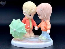 Rare Precious Moments 'Rainy Day Friends' Adorable Childhood Charm Figurine picture