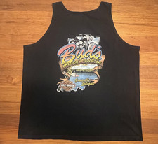Harley Davidson Bud's Evansville Indiana Black Tank Top Mens XXL picture