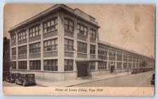 1939 Trenton New York NY Vintage Postcard Lenox Home China Classic Cars Building picture