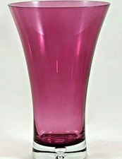 Cranberry Glass Flared Vase picture