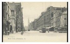 Philadelphia Market Street Standard Postcard picture