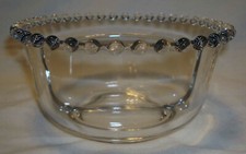 Vintage Imperial Candlewick Crystal Clear Glass Round Divided Candy Relish Bowl  picture