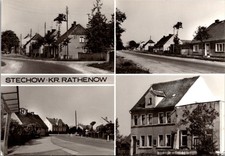Street Views Stechow Kr Rathenow Germany Houses Roads Real Photo RPPC Postcard picture