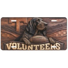 Tennessee Volunteers License Plate Smokey Dog Football Flat Aluminum Car Tag picture