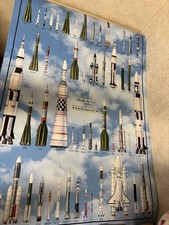 Vintage 1987 Space Missiles Rocket Poster Ricordi Arte R.S.V. Group picture