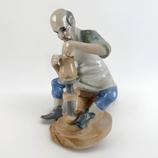 Early 1900S Antique European Soviet? Porcelain Statue Figure Of Potter Man picture