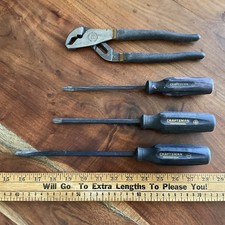 4 Vintage Craftsman USA Professional Screwdrivers 45481 47447 47437 47445 picture
