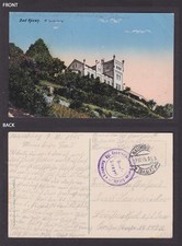 WWI Feldpost postcard Wilhelmsburg Castle Bad Koesen Germany military hospital picture