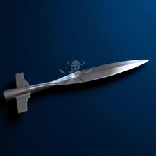 Hand Forged Medieval Viking Spearhead – High Carbon Steel Polished Art Object picture