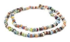 Baby Rondelle Mulitcolor Java Glass Beads 6mm Indonesia Multicolor Disk picture
