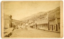 CW Erdlen 1870s Boudoir Card Albumen Photo Main Street, St. Elmo, Colorado picture