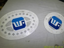 2 CAST IRON WAUPACA FOUNDRY TRIVETS TELL CITY INDIANA picture
