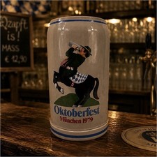 Fritz Wepper Oktoberfest München 1979 German Breweriana Beer Mug picture