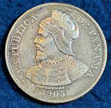 1905 Panama 50c Centesimos Balboa picture