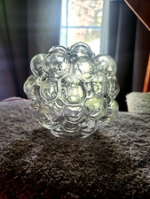 Rare 60’s Helena Tynell Glass Bubble Glass Lamp Shades Light Round Clear Art picture