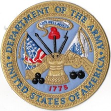 Dept. of Army Seal - Large Embroidered Army Patch - US Army Large 5 1/2