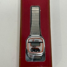 NOS Vintage AGCO ALLIS Tractor Digital Wrist Watch Agriculture Farming picture