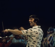 Les Reed conducting on stage circa late 1960s Historic 1960s Old Photo picture