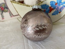 Vintage Shiny Brite Rare 19 Cent Cap Merry Christmas Ornament picture