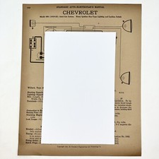 Vtg 1919-22 490 Chevrolet & 1918 Model 25 Maxwell Standard Electrician Manual picture