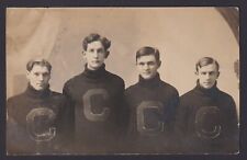 RARE c 1912 RPPC Postcard Columbia Junior College Lettermen Milton Oregon picture
