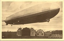 Friedrichshafen Graf Zeppelin Airship Vintage Postcard 4P23-27 picture