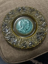 Antique Villeroy & Boch Schramberg Majolica Cameo Plate 19th Century Germany picture