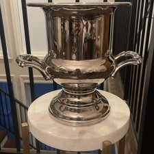 Vintage Oneida Silver-Plated Trophy Champagne Bucket Wine Chiller Urn picture