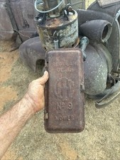Antique International Harvester IH Tool Box Lid Early Rusty & Dusty Original picture