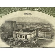 1913 New York Central Railroad $1000 Gold Bond 🚂 Grand Central Terminal picture