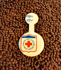 Old Vintage 1940s WW11 Era American Junior Red Cross Tab Pin 7/8