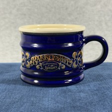 Barbershop Old Fashioned Luxury Rare Blue Gold Shaving Mug Franklin Toiletry Co picture