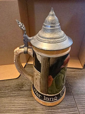 Authentic KM German Lidded Beer Stein 3396K Made in Germany Breweriana picture