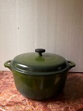 Tramontina Enameled Cast Iron 6.5 Quart Round Dutch Oven green Color picture