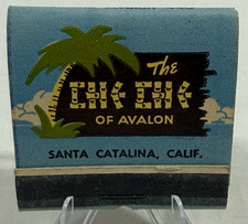 Chi-Chi Hut Club of Avalon Santa Catalina California Unstruck Vintage Matchbook picture