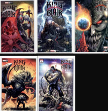 King in Black #1 2 3 4 5 Tyler Kirkham TRADE Variant Cover SET Lot VENOM Knull  picture