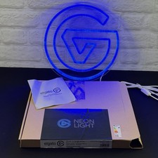 Rare Elgato Neon Logo Light Promo LED Sign NEW Open Box Streaming Collector picture