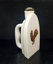 Vintage Ceramic Laundry Sprinkler Bottle-Iron Shape with Rooster Collectible picture