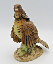 VTG LEFTON RUFFED GROUSE GAME BIRD HND PNTD BISQUE PORCELAIN FIGURINE KW 2668 picture