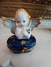 Limoges Vintage Angel Trinket Box  picture