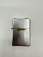 Vintage 1946-47 Zippo Lighter 3 Barrel 14 Hole Pat 2032695 USA picture