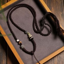 Tibetan Style Adjustable Handmade Braided Cotton Necklace Cord Pendant Rope picture