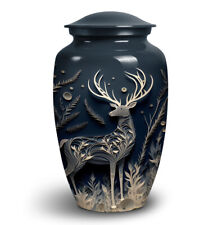 Majestic Golden Deer Urn a Regal Tribute to Your Loved One Large Urn picture