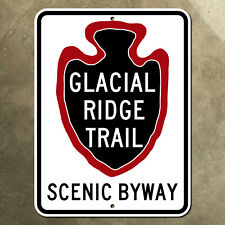 Minnesota Glacial Ridge Trail route marker highway road sign 1990s scenic 11x14 picture