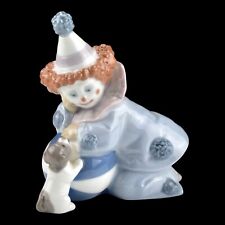 Lladro Pierrot Clown with Puppy and Ball Retired Figurine #5278 picture
