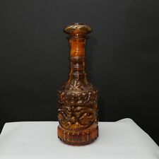 Vintage JIM BEAM AMBER Decanter w/ Stopper - barware picture